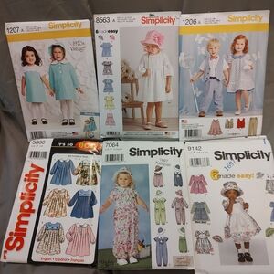 BNNU Set Of 6 Simplicity Children's Patterns